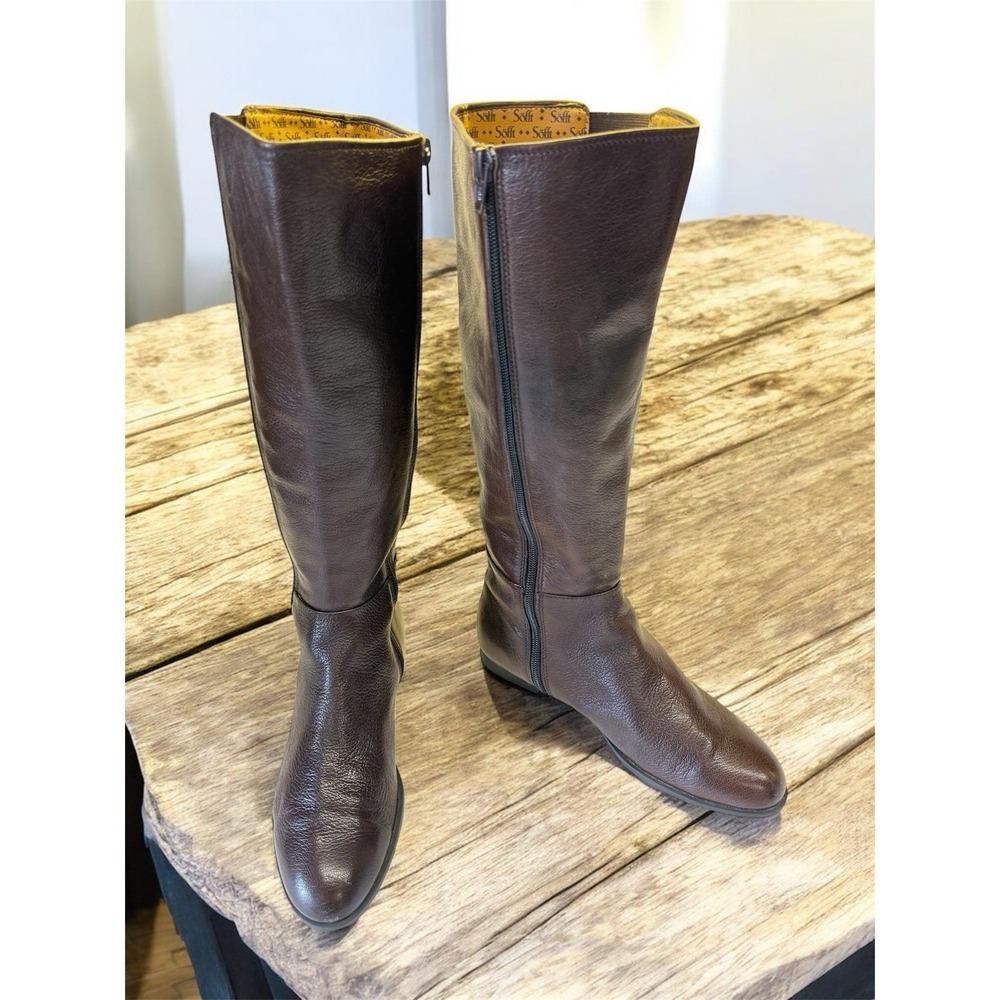 Söfft Sofft Women Sz 7M Casoria Brown Leather Equestrian Inspired Boots